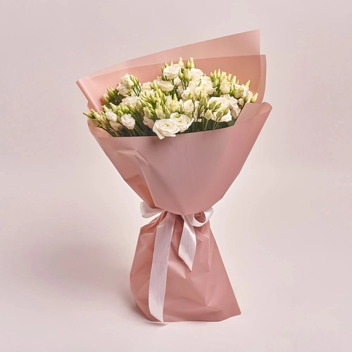 Product image Bouquet of 15 White Eustomas , packaging: Powder, vendor code: 2600