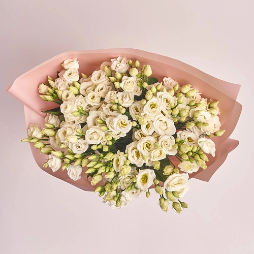 Product image Bouquet of 15 White Eustomas , packaging: Powder, vendor code: 2600