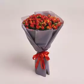 Bouquet of 25 Spray Roses Flashfire