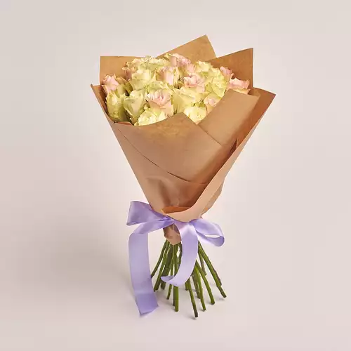 Product image Bouquet of 25 Roses mix Athena, packaging: Craft, vendor code: 2635