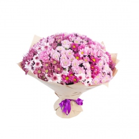 Bouquet 41 Pink Chrysanthemum Mix 