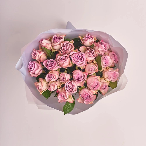 Product image Bouquet of 25 Roses Memory Lane, packaging: Gray, vendor code: 2658
