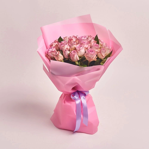Product image Bouquet of 25 Roses Memory Lane, packaging: Pink, vendor code: 2658