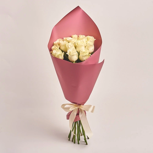 Product image Bouquet of 15 Roses Mondial 80 cm., packaging: Coral, vendor code: 2679