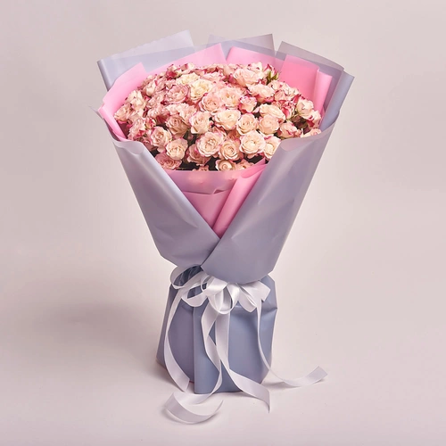 Product image Bouquet of 25 Reflex Spray Roses, packaging: Gray, vendor code: 2684