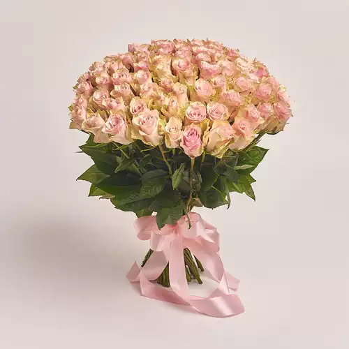 Product image Bouquet of 75 Roses Pink Athena, packaging: Without packaging, vendor code: 2699