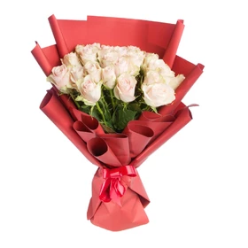 Bouquet of 25 Roses Pink Athena 