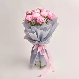 Bouquet of 9 Pink Peonies