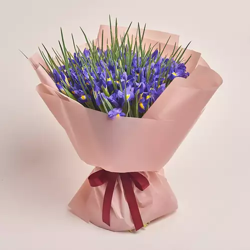 Product image Bouquet of 75 Irises, packaging: Powder, vendor code: 2766