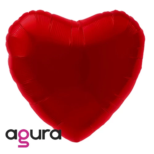 Product image Foil balloon Agura Heart metallic red, vendor code: 2801