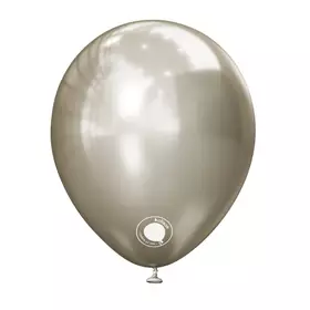 Latex balloon Kalisan Silver chrome 