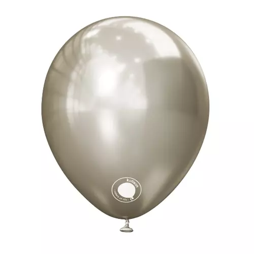 Product image Latex balloon Kalisan Silver chrome , vendor code: 2851