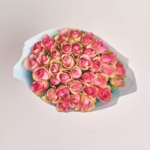 Product image Bouquet of 35 Roses Bellevue, packaging: Blue, vendor code: 2865