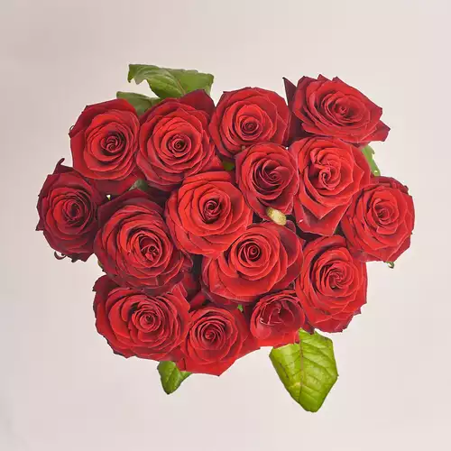 Product image Bouquet of 15 Red Roses Grand Prix, packaging: Without packaging, vendor code: 2876