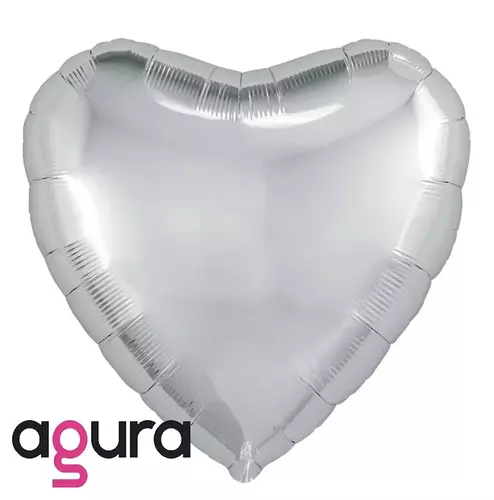 Product image Foil balloon Agura Heart silver , vendor code: 2882