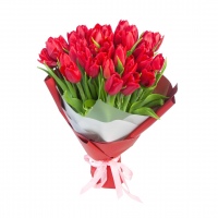 Букет 35 Красных тюльпанов