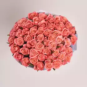 Букет 51 Коралловых роз