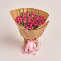 Bouquet 51 Hot pink tulip