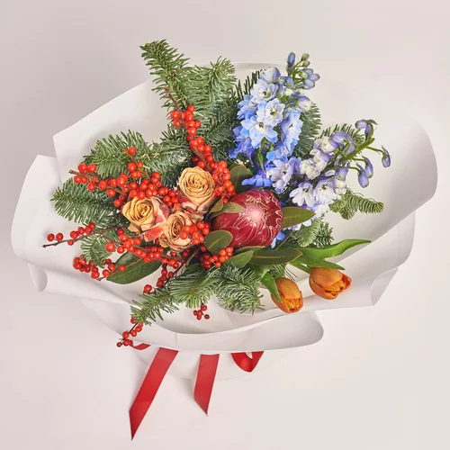 Product image Christmas Bouquet #5, packaging: White, vendor code: 2939