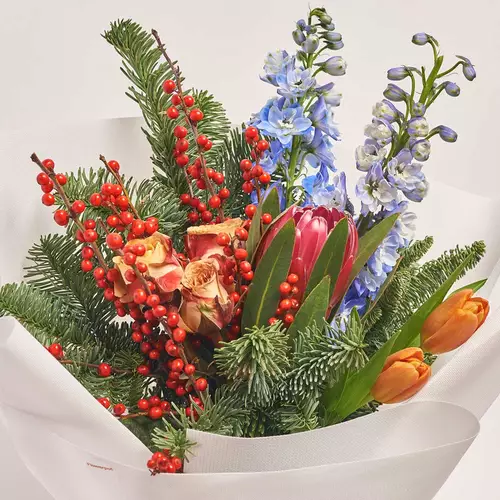 Product image Christmas Bouquet #5, packaging: White, vendor code: 2939