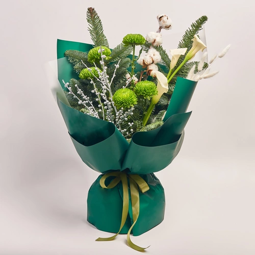 Product image Christmas Bouquet #7, packaging: Green, vendor code: 2941