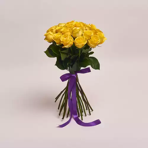 Product image Bouquet 25 Yellow roses, packaging: Without packaging, vendor code: 2945