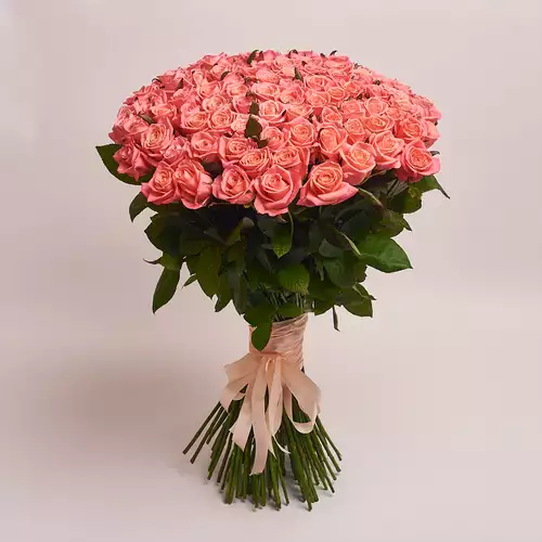 Product image Bouquet of 101 Coral Roses, vendor code: 2949