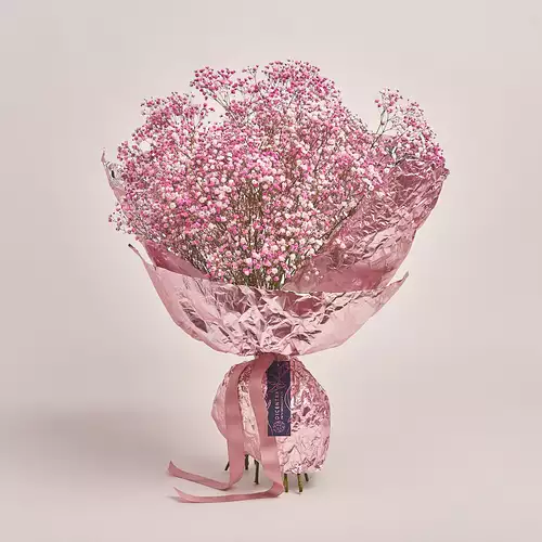 Product image Bouquet 15 Pink Gypsophila, packaging: Foil, vendor code: 2960