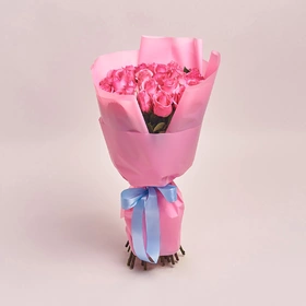 Bouquet of 25 Pink Roses