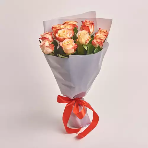 Product image Bouquet of 11 rose Kabaret, packaging: Gray, vendor code: 2985