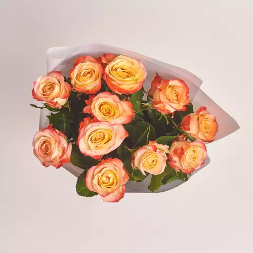 Product image Bouquet of 11 rose Kabaret, packaging: Gray, vendor code: 2985