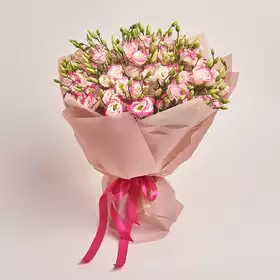 Bouquet of 31 White-rose eustoma