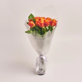 Bouquet of 11 Orange roses