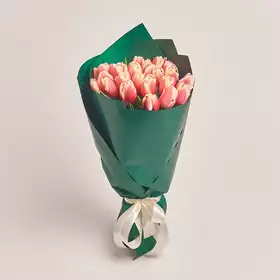 Bouquet of 25 Rose-white tulips