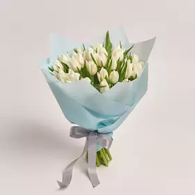 Букет 35 Белых тюльпанов