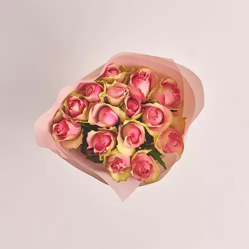 Product image Bouquet of 15 Roses Bellevue, packaging: Powder, vendor code: 3071