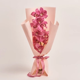 Bouquet 1 Pink Cymbidium