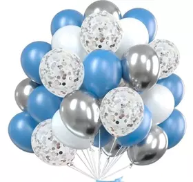 Helium balloon set with confetti