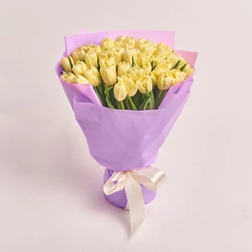 Bouquet 51 Cream peony tulip