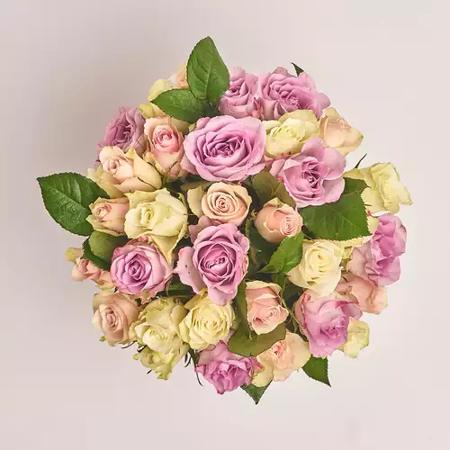 Product image Box of 31 Roses Atena and Memory, packaging: Blue, vendor code: 3118