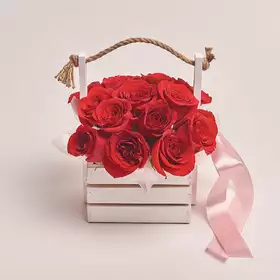 Коробка 17 Червоних троянд