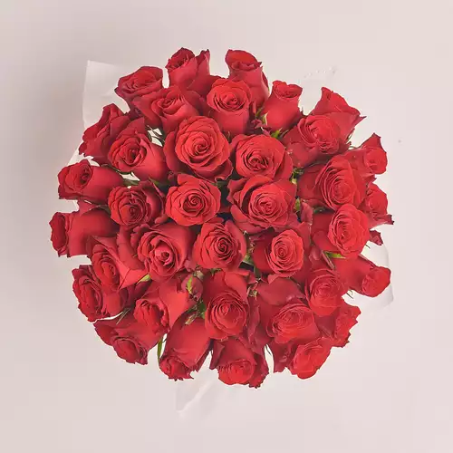 Product image Box of 31 Roses Rhodos, packaging: Gray, vendor code: 3124