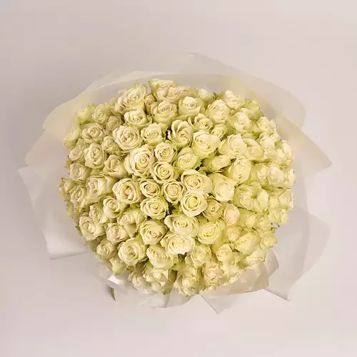 Product image Bouquet 101 Roses Athena, packaging: Transparent, vendor code: 3135