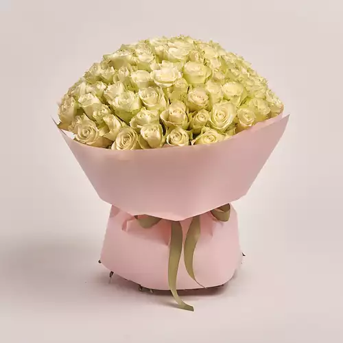 Product image Bouquet 101 Roses Athena, packaging: Composite light pink, vendor code: 3135