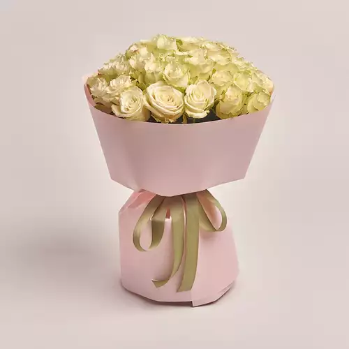 Product image Bouquet of 51 Roses Athena, packaging: Composite light pink, vendor code: 3136
