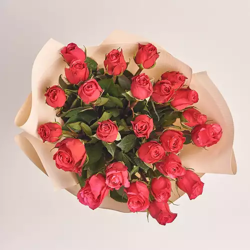 Product image Bouquet of 25 Roses Cherie O, packaging: Kafin cream, vendor code: 3156