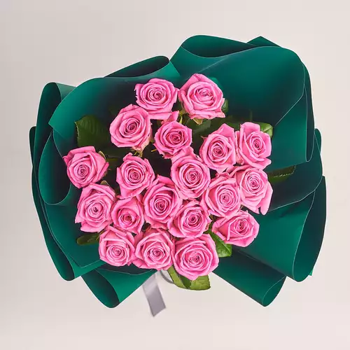 Product image Bouquet of 19  Roses Aqua, packaging: Green, vendor code: 3168