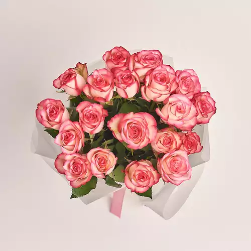 Product image Bouquet of 19 Roses Paloma, packaging: Transparent, vendor code: 3169