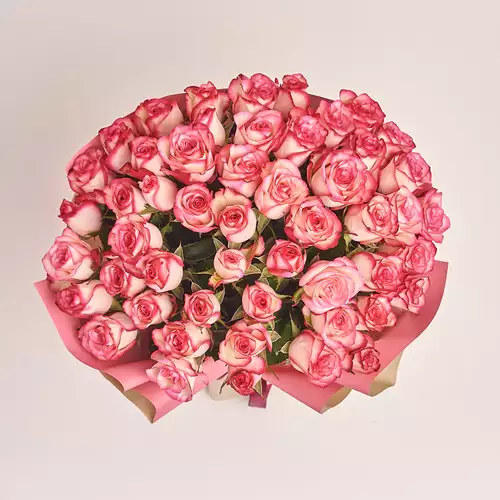 Product image Bouquet of 51 Roses Paloma, packaging: Gradiens pink, vendor code: 3171