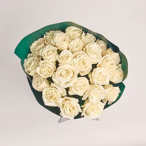 Product image Bouquet of 25 Roses Playa Blanca, packaging: Green, vendor code: 3172